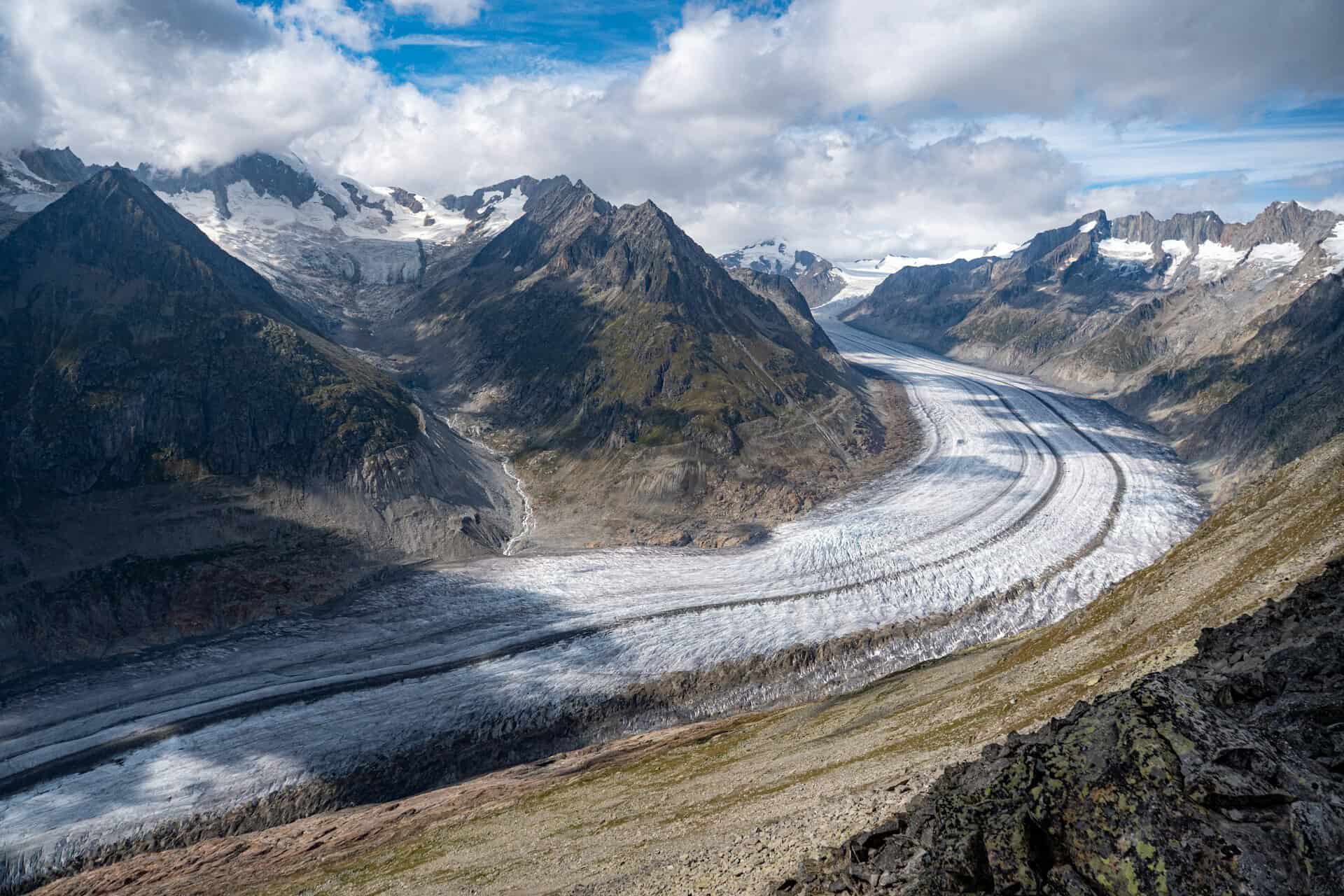נוף קרחון אלטש מהר בטמרהורן